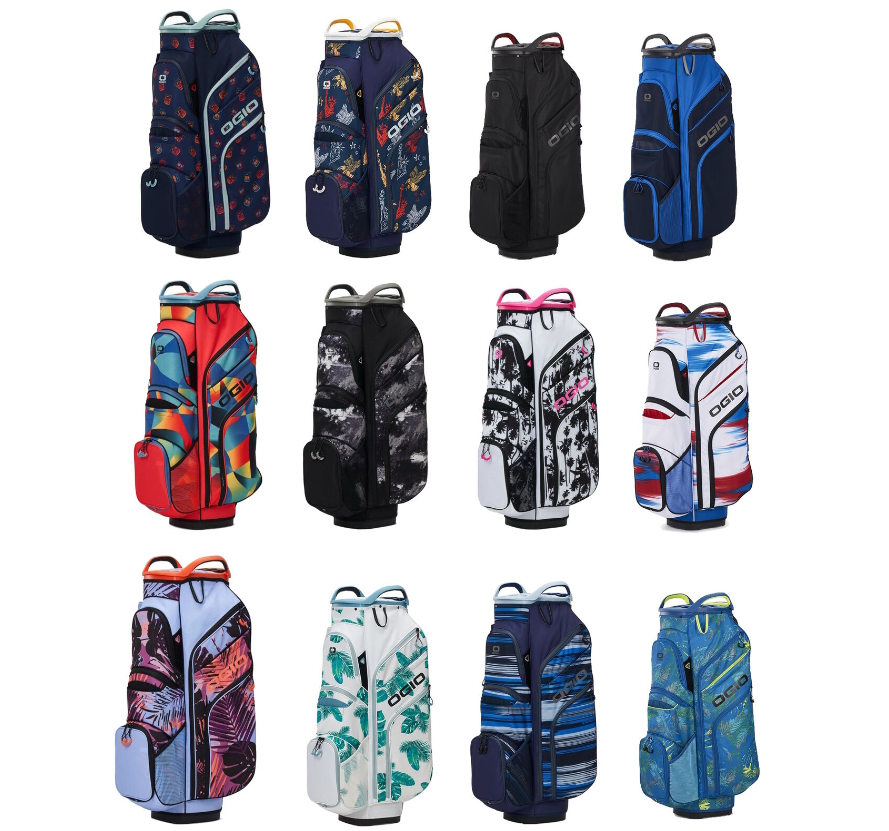 Ogio Woode 15 Cart Golf Bag 15 Way Top - New 2022 - Pick a Color